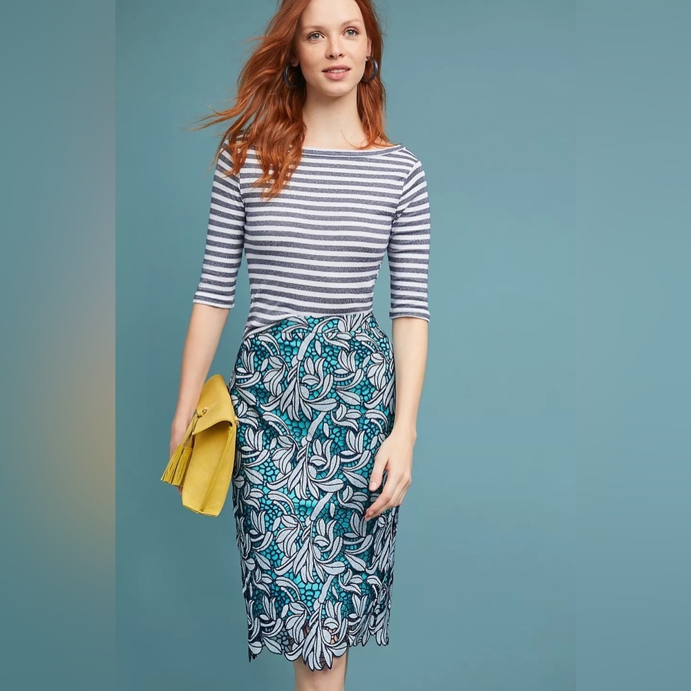 Anthropologie Maeve Tallulah Lace Skirt